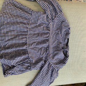 Zara gingham summer top